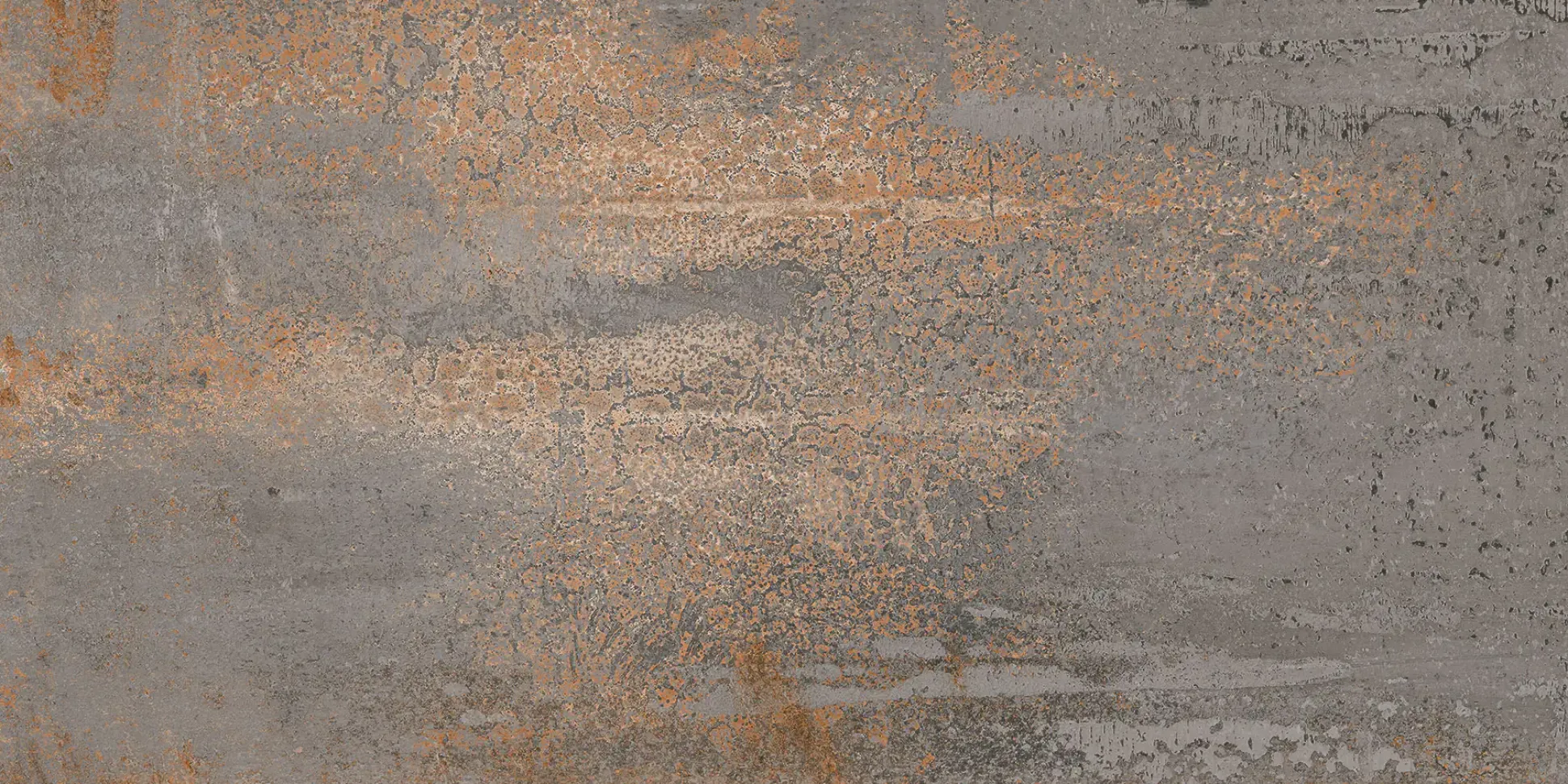 Terrassenplatte Feinsteinzeug Metallic 60 x 120 x 2 cm grau-braun