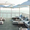 Terrassenplatte Feinsteinzeug Arctec 60 x 60 x 2 cm schwarz