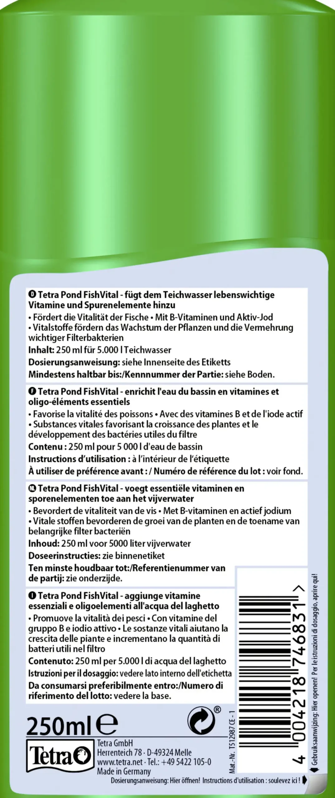 Tetra Pond FishVital 250 ml