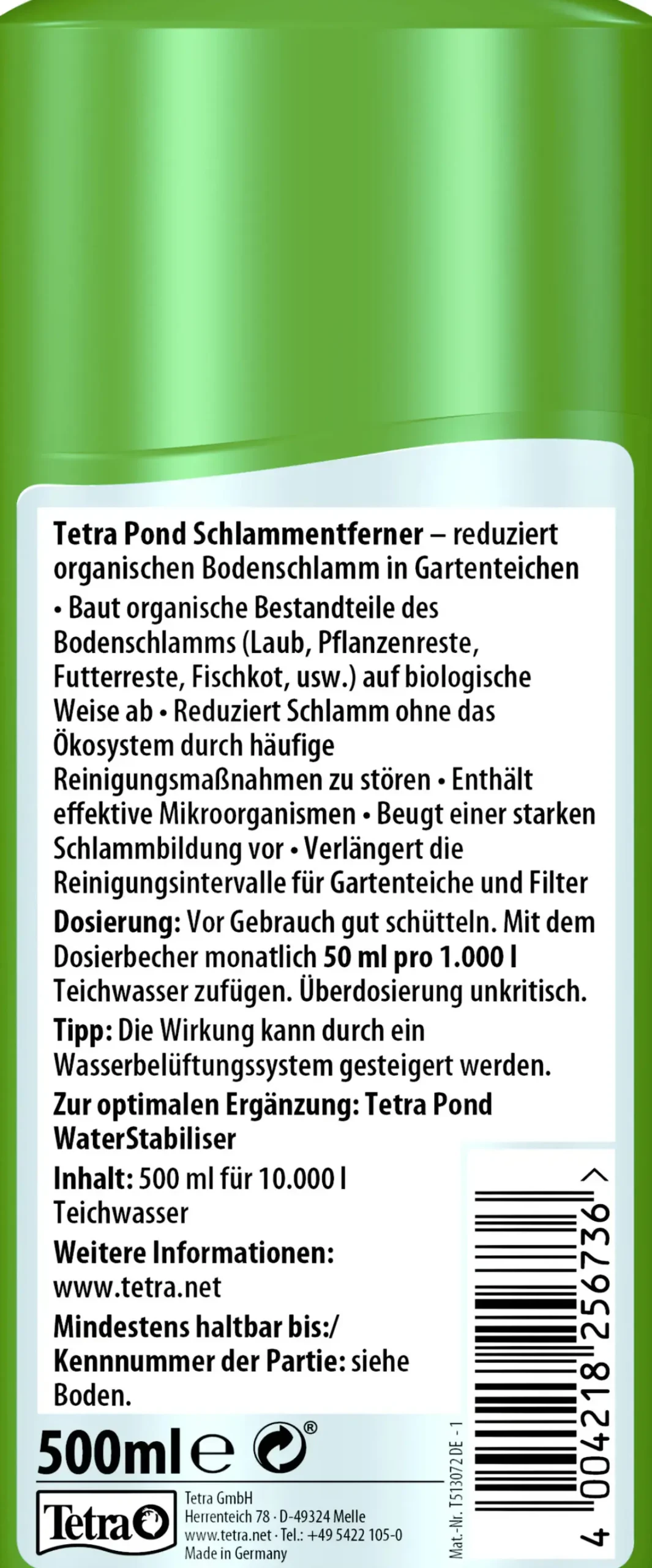 Tetra Schlammentferner Pond 500 ml