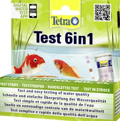 Tetra Wasserschnelltest Pond 6 in 1 für Teichwasser 25 Streifen