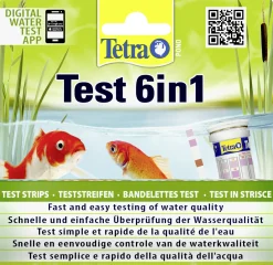 Tetra Wasserschnelltest Pond 6 in 1 für Teichwasser 25 Streifen