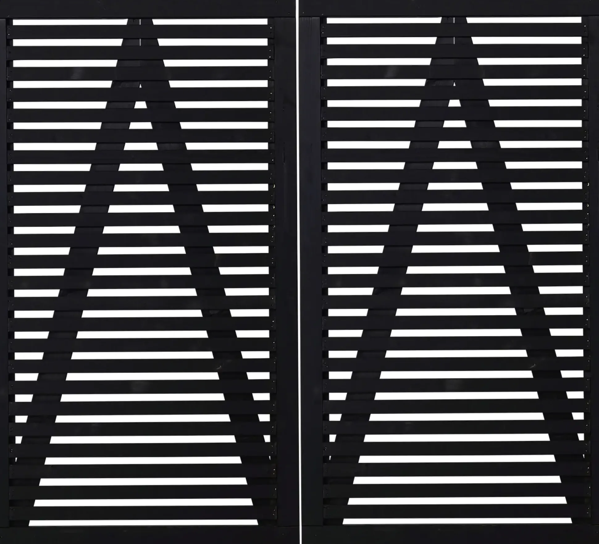 Tokyo Doppeltor - 200 x 180 cm - schwarz