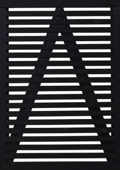 Tokyo Einzeltor - Schwarz - 100 x 140 cm - schwarz