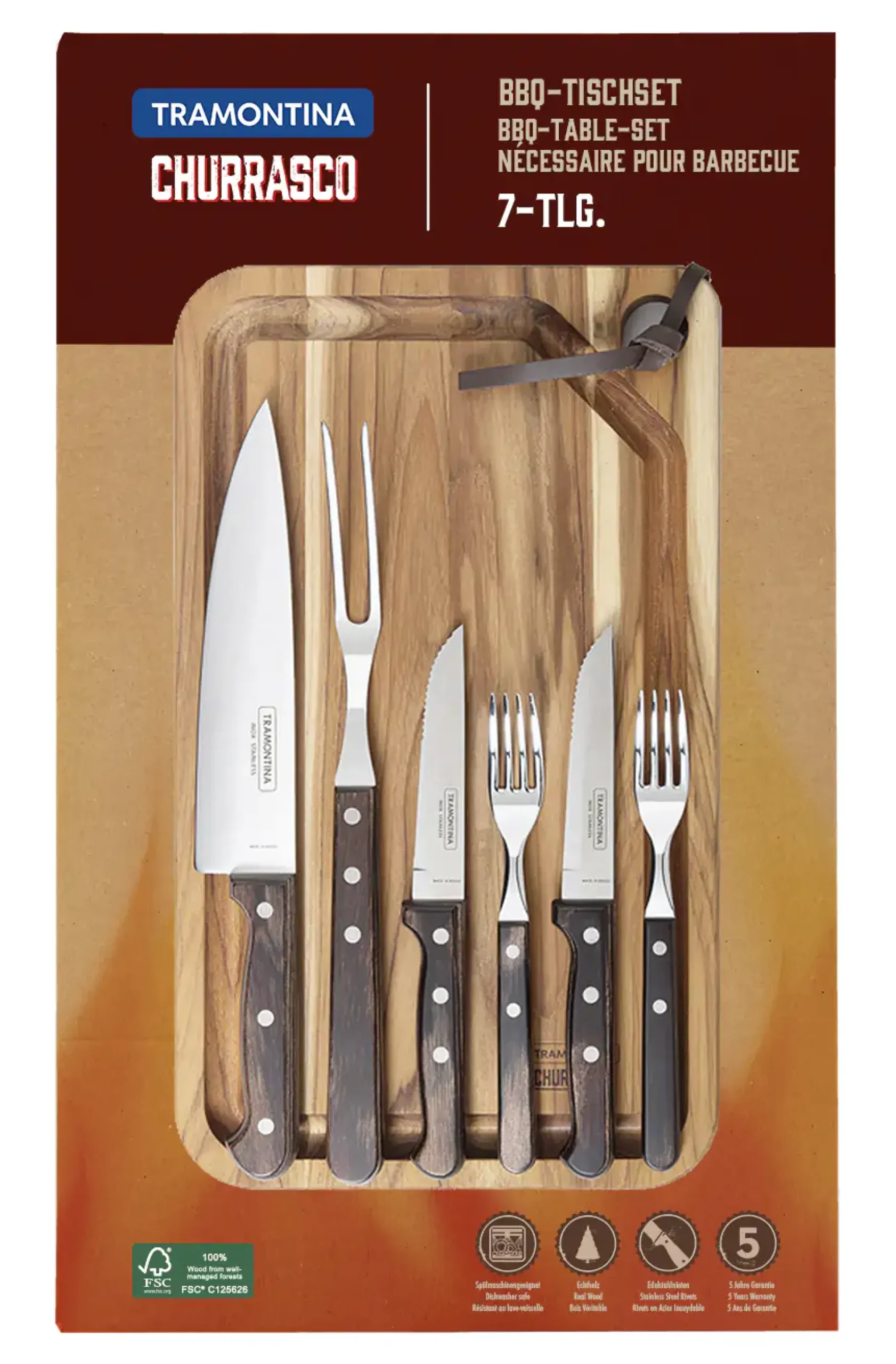 Tramontina BBQ-Geschenkset 7-teilig
