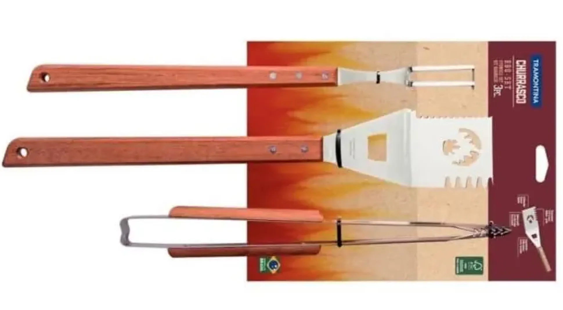 Tramontina Churrasco Grillbesteck-Set 3-teilig