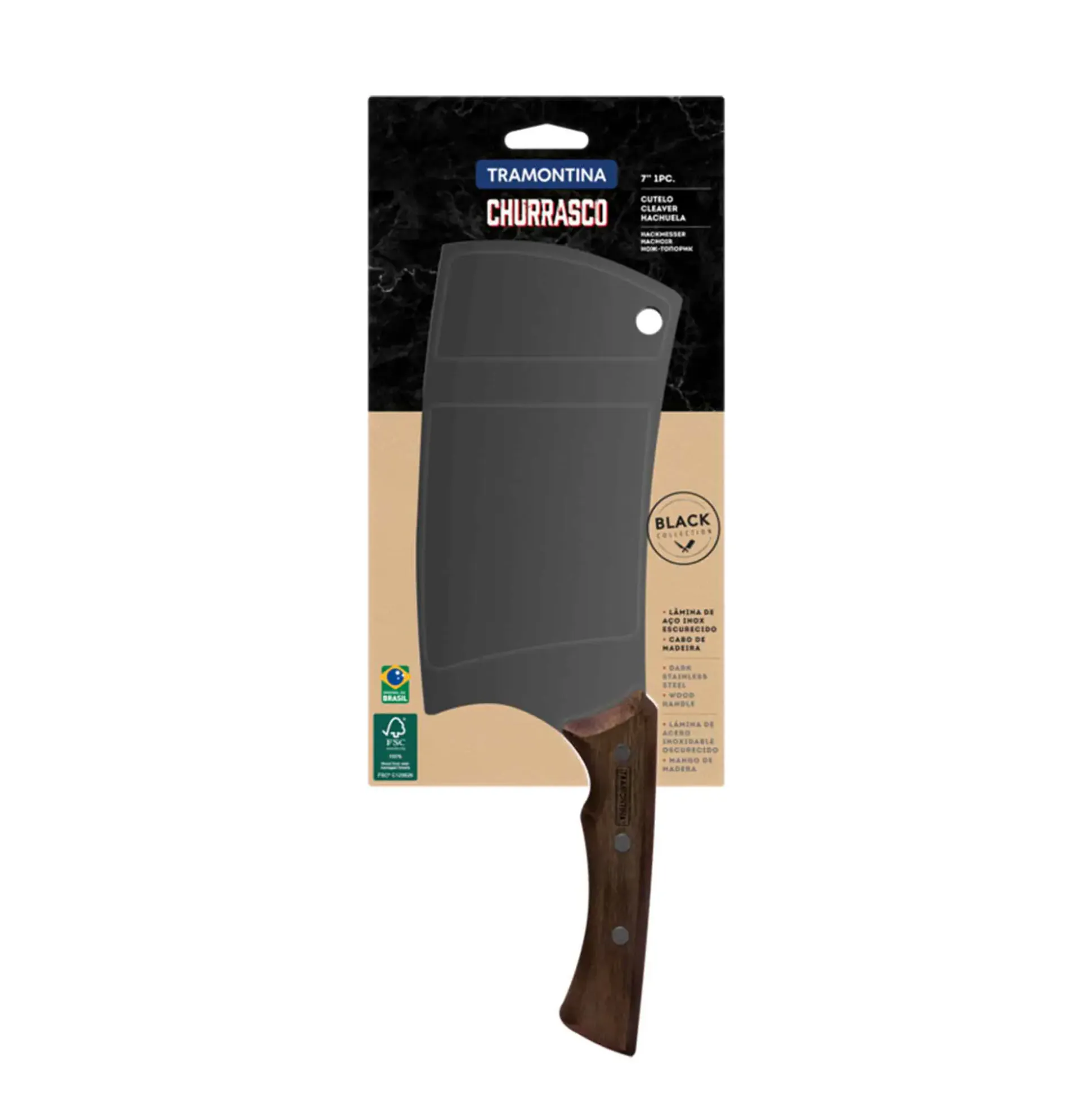Tramontina Churrasco Hackmesser 32 cm schwarz