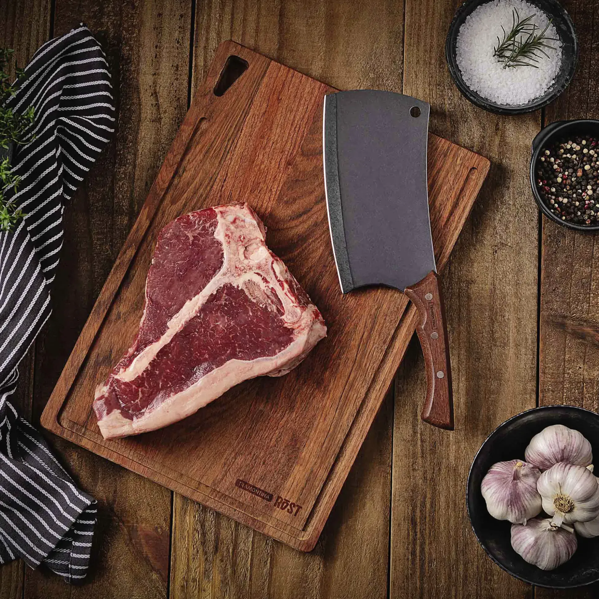 Tramontina Churrasco Hackmesser 32 cm schwarz