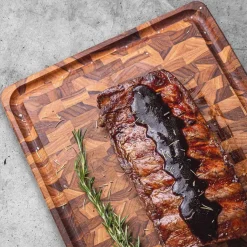 Tramontina CHURRASCO Stirnholz Schneidebrett, 45 x 34 x 3 cm