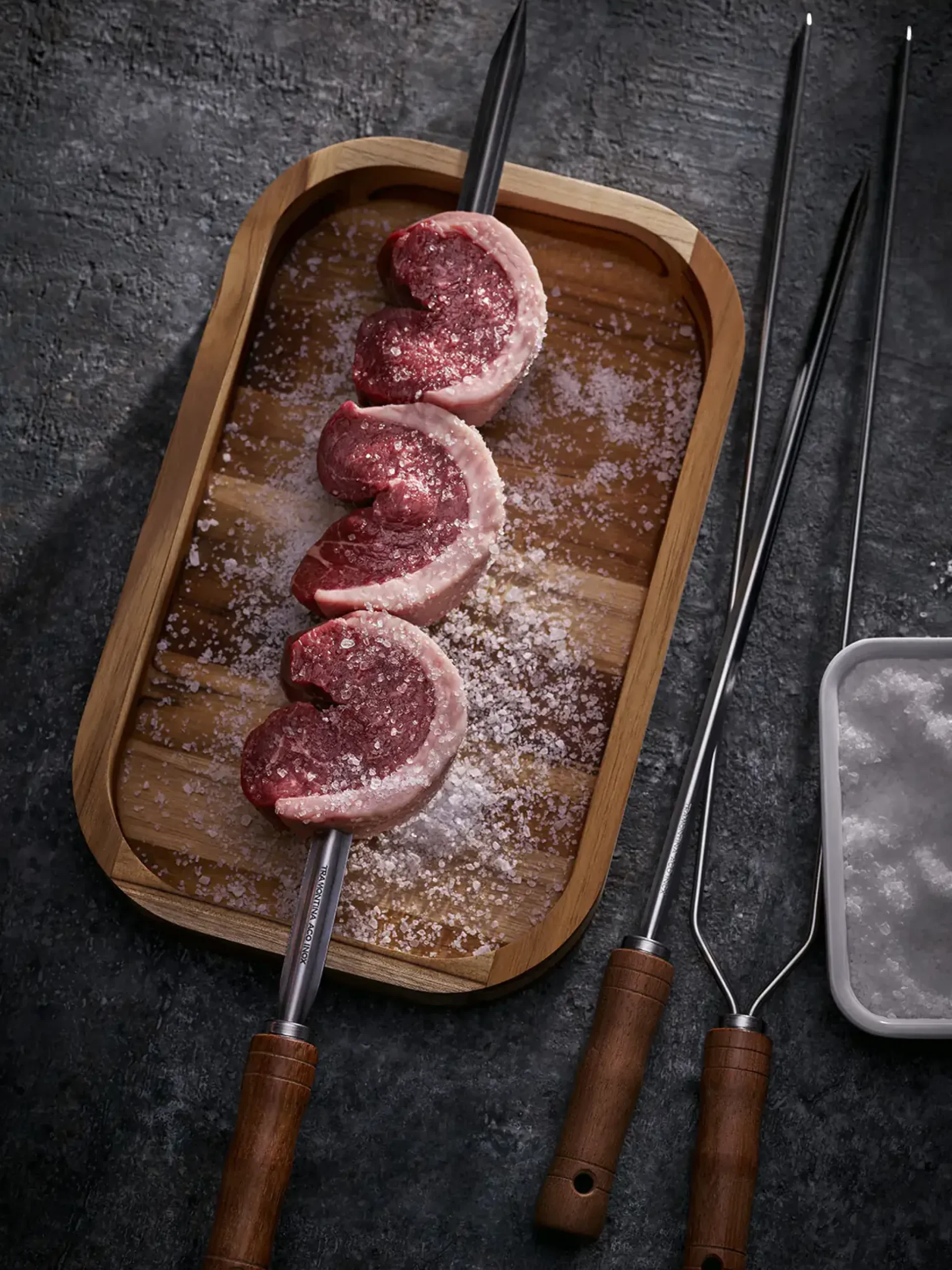 Tramontina Grillspieß Spießlänge 55 cm Breite 11 mm