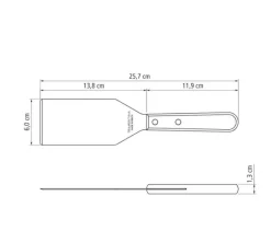 Tramontina Landhaus Grillspachtel 25 cm