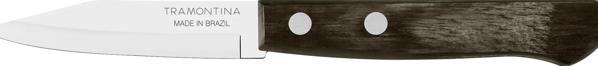 Tramontina Obst-/ Gemüsemesser 7 cm Edelstahl mit Holzgriff