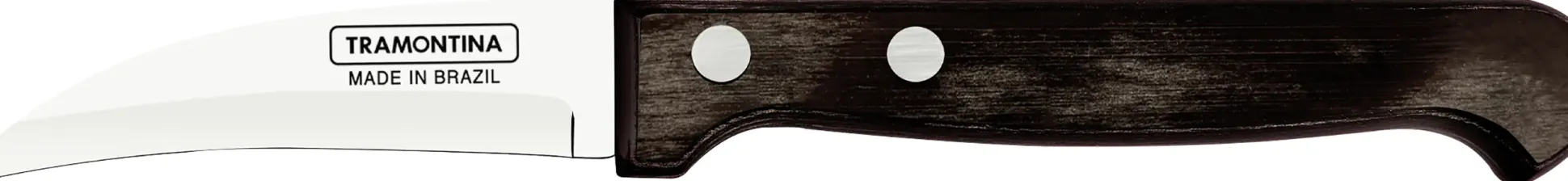 Tramontina Schälmesser 7,5 cm Edelstahl mit Holzgriff