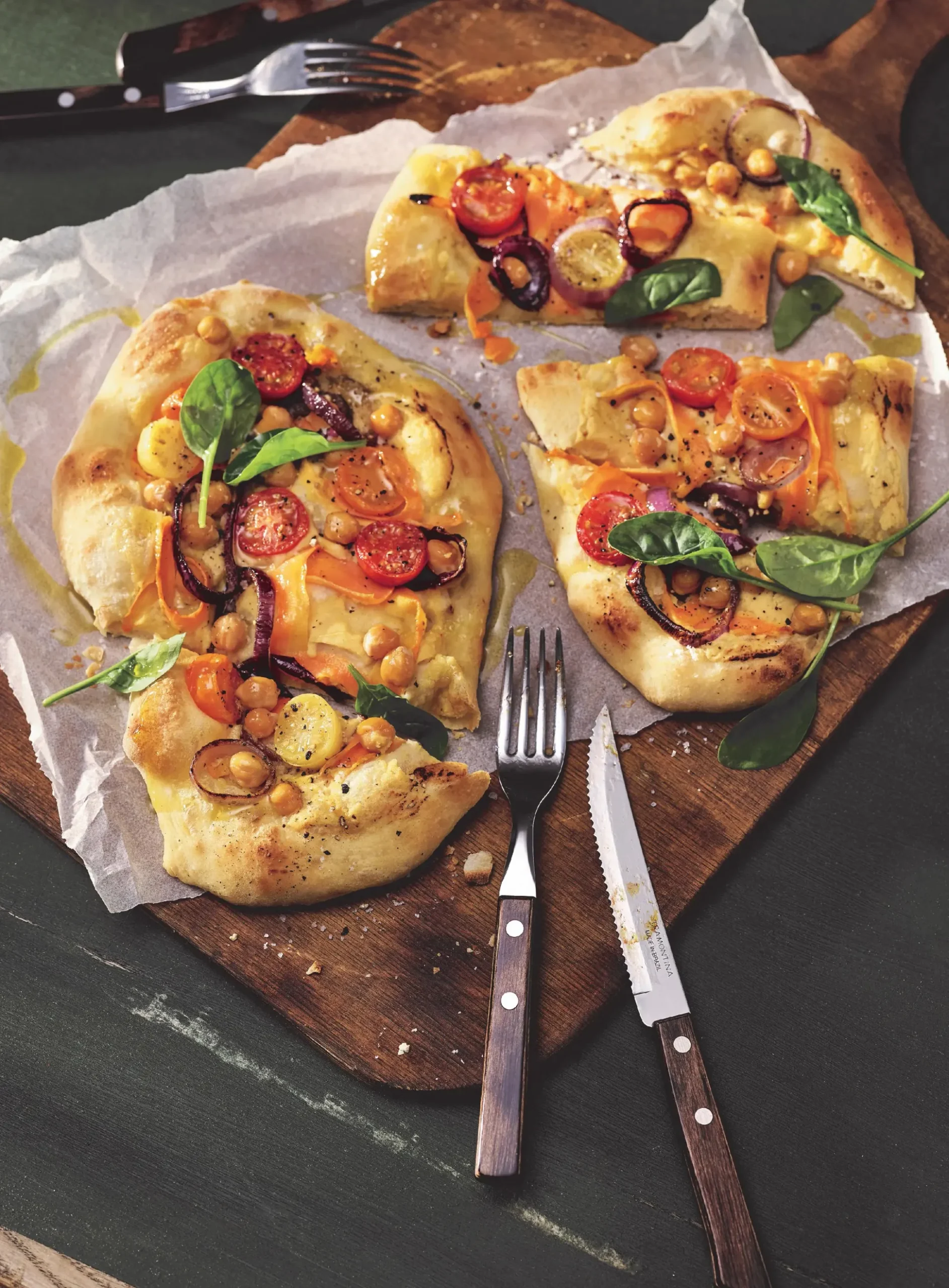 Tramontina Steak- und Pizzamesser 21,5 cm Edelstahl mit Holzgriff