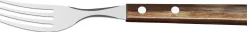 Tramontina Steak- und Pizzagabel 21 cm Edelstahl mit Holzgriff