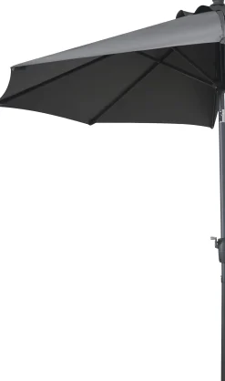 TrendLine Balkon-Halbschirm anthrazit, Spannweite: 260 cm, Tiefe: 120 cm