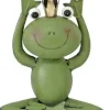 TrendLine Dekofigur Frosch Metall 27 x 23 cm grün
