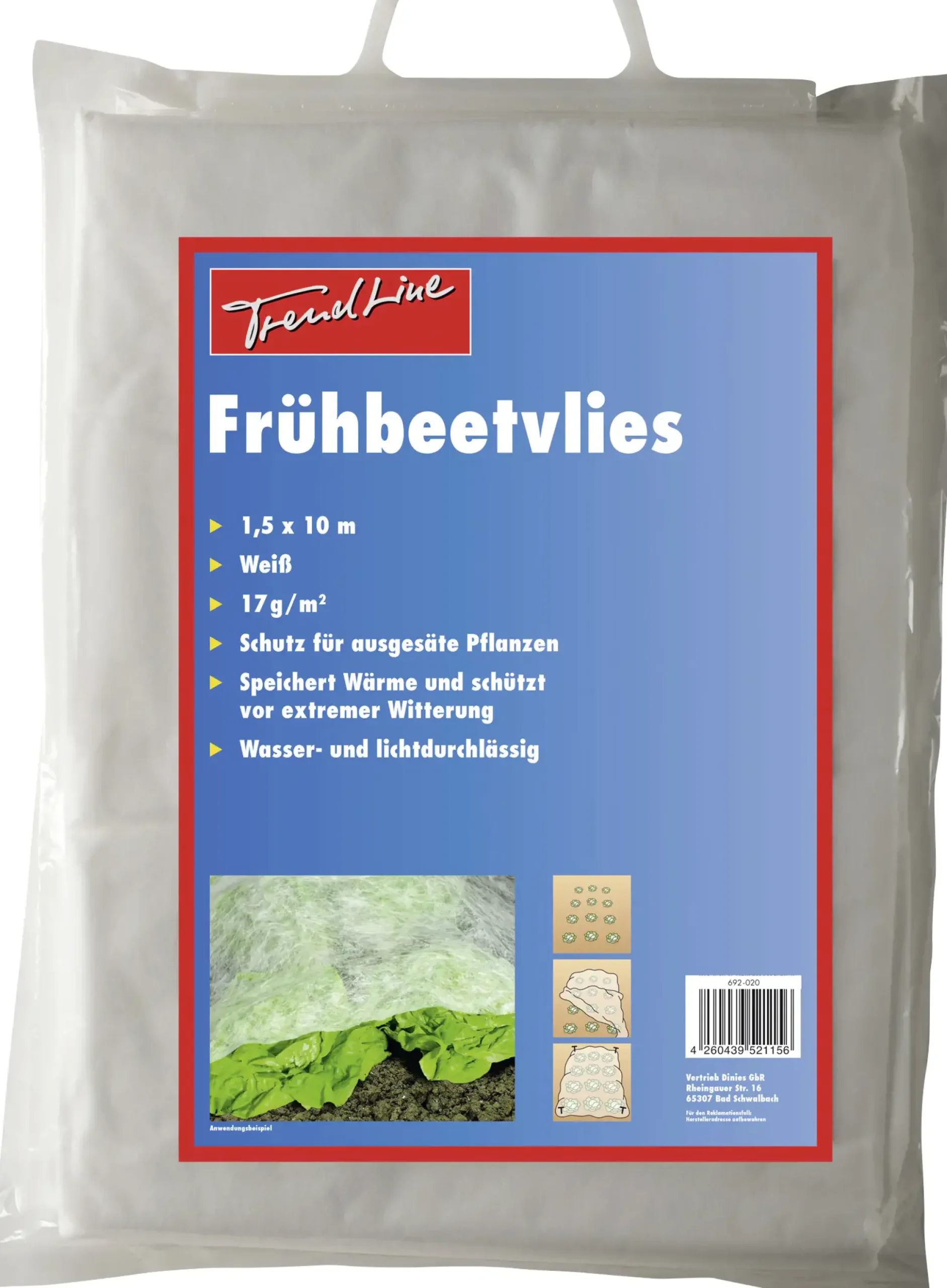 TrendLine Frühbeetvlies 1,5 x 10 m