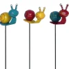 TrendLine Gartenstecker Schnecke Metall 70 x 9 cm bunt
