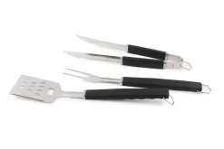 TrendLine Grillbesteck Set Edelstahl mit Kunststoffgriffen