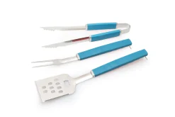 TrendLine Grillbesteck Set Edelstahl mit Kunststoffgriffen