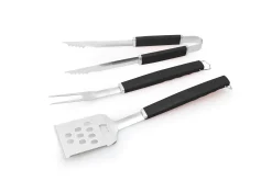 TrendLine Grillbesteck Set Edelstahl mit Kunststoffgriffen