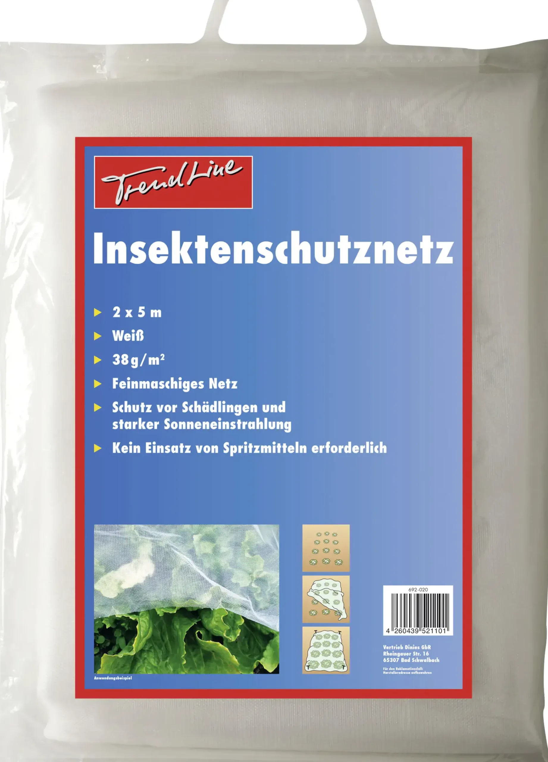 TrendLine Insektenschutznetz 2 x 5 m