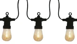 TrendLine LED Lichterkette 10 LED Edison Birne für Außen, LED Technik