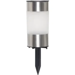 TrendLine LED Solarleuchte Edelstahl, ca. 21 cm hoch