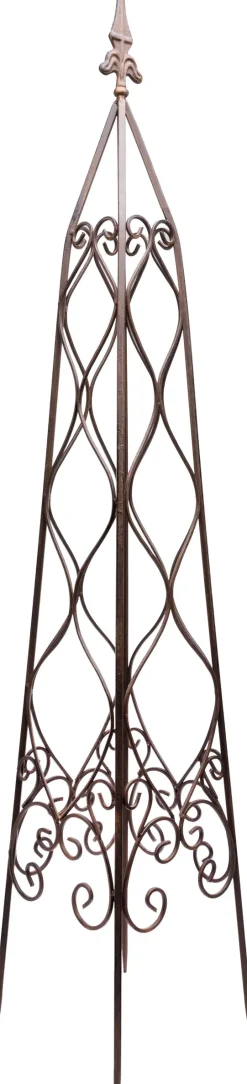 TrendLine Metallobelisk 121 cm braun antik