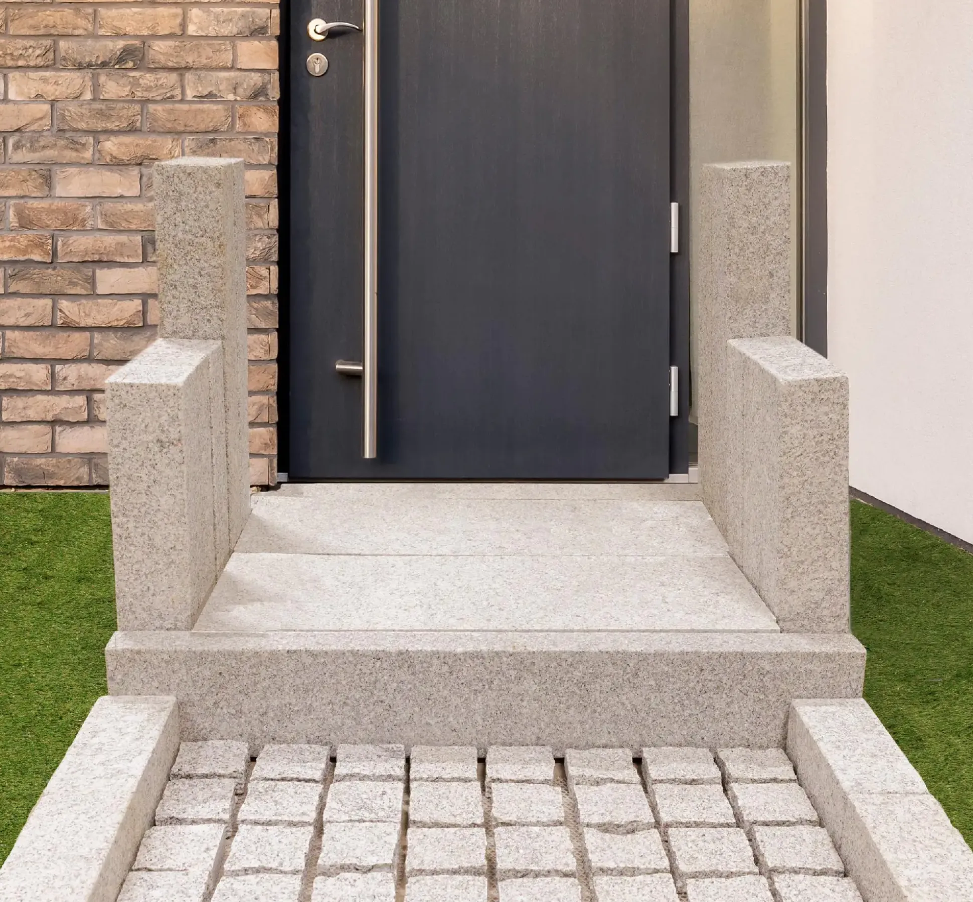 TrendLine Palisade Granit 75 x 10 x 10 cm grau geflammt