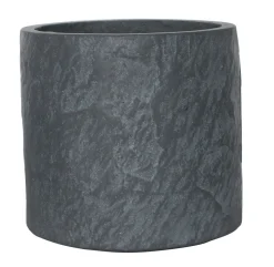 TrendLine Pflanztopf Ø 18 x 18 cm grau Schieferoptik