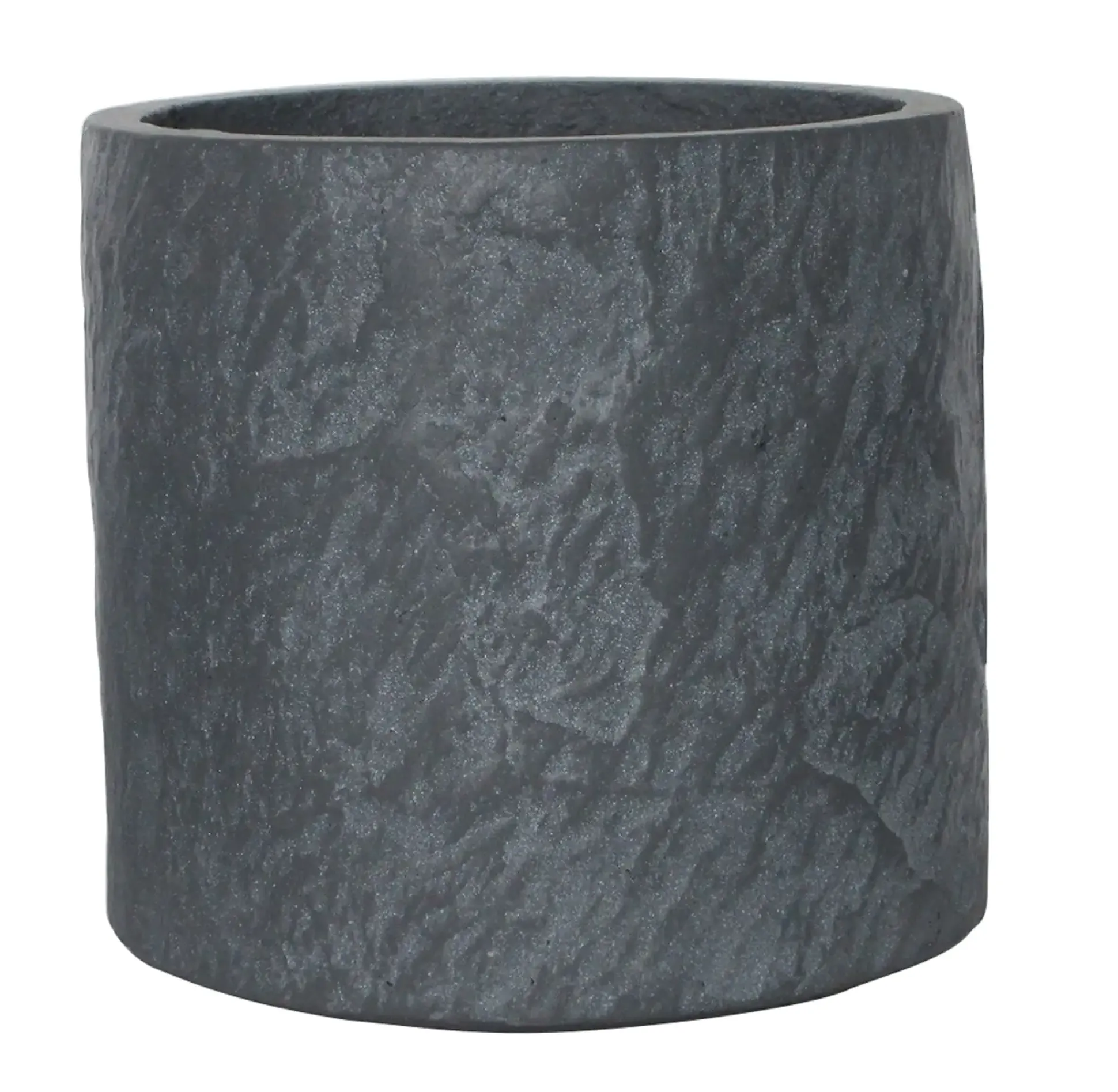 TrendLine Pflanztopf Ø 18 x 18 cm grau Schieferoptik