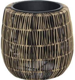 TrendLine Polyrattan Pflanztopf Ø 28 x 26 cm braun
