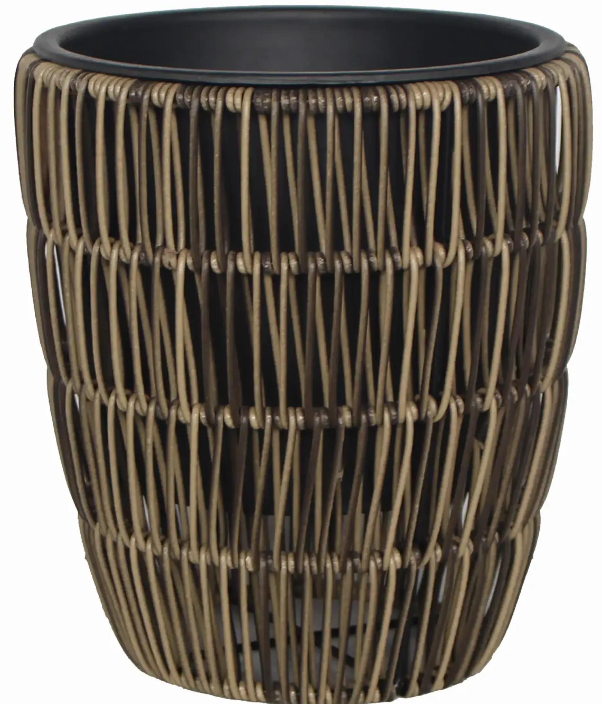 TrendLine Polyrattan Pflanztopf Ø21x24cm mit Einsatz