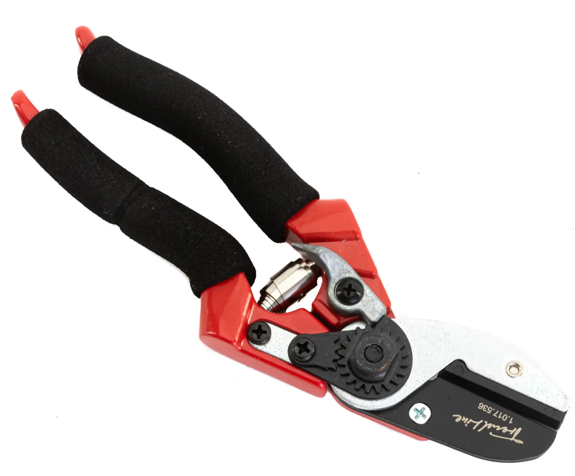 TrendLine Profi-Amboss Gartenschere 20 cm schwarz-rot