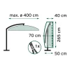 TrendLine Schutzhülle Exclusive für Ampelschirme bis 400 cm
