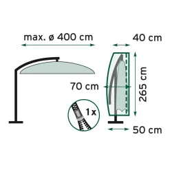 TrendLine Schutzhülle Exclusive für Ampelschirme bis 400 cm
