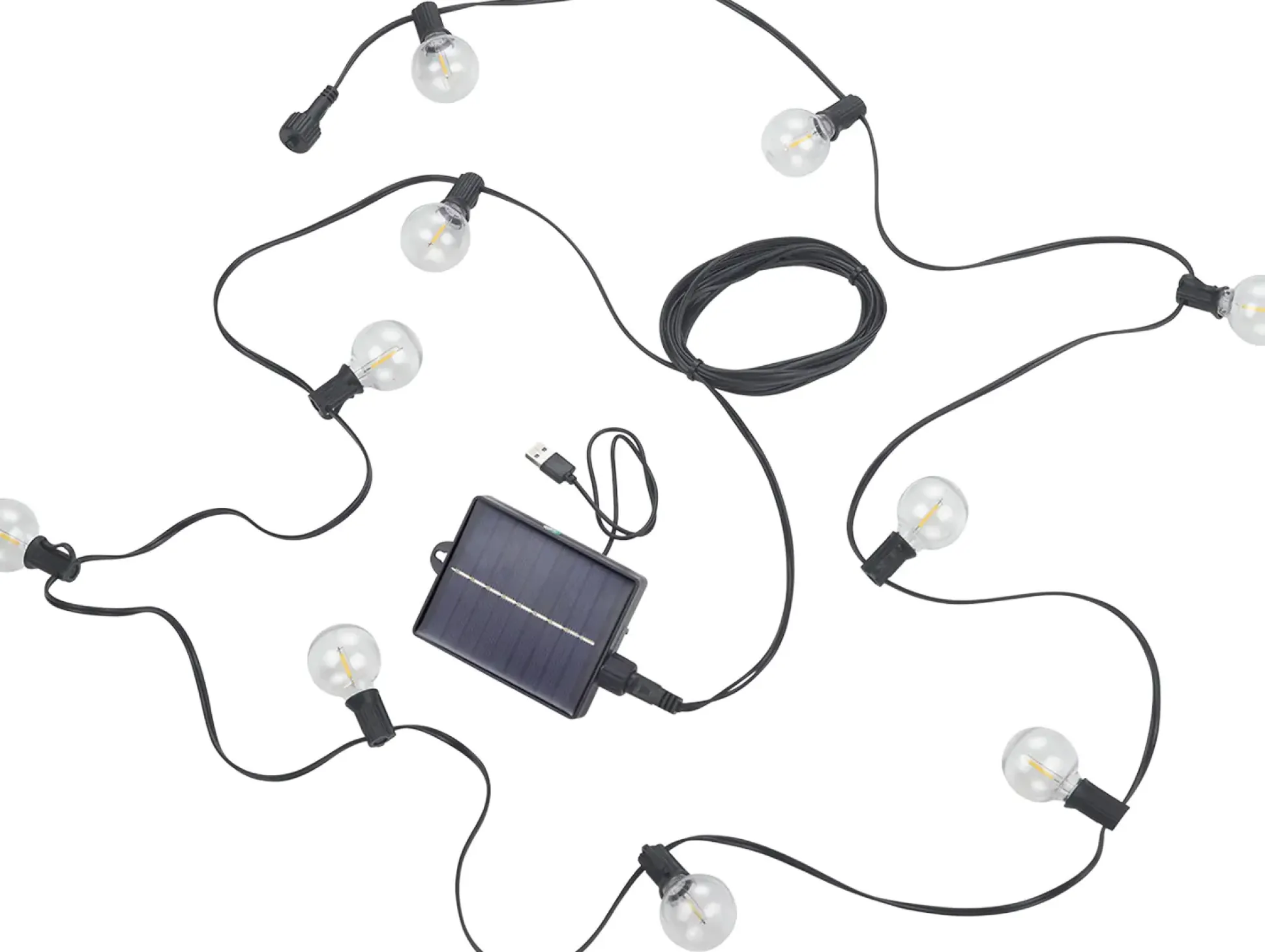 Trio Solar-Lichterkette Mood Hybrid 5,7 m 10 LED RGB