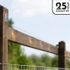 Vierkantpfahl Koppelzaun 2-reihig Höhe 153-165 cm 60 lfm