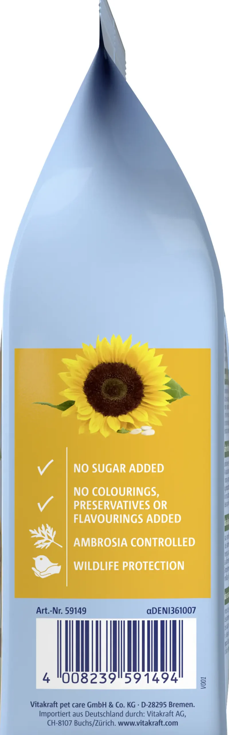 Vitakraft VitaGarden Sonnenblummenkerne Vögel geschält 500 g