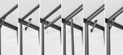 Vitavia Dachverstärkung Nachrüstsatz für Gewächshaus 8600 silber
