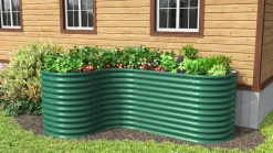 Vitavia Erweiterung Curve zu Hochbeet 858 80 x 86 cm seegras