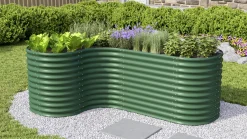 Vitavia Erweiterung Curve zu Hochbeet 858 80 x 86 cm seegras