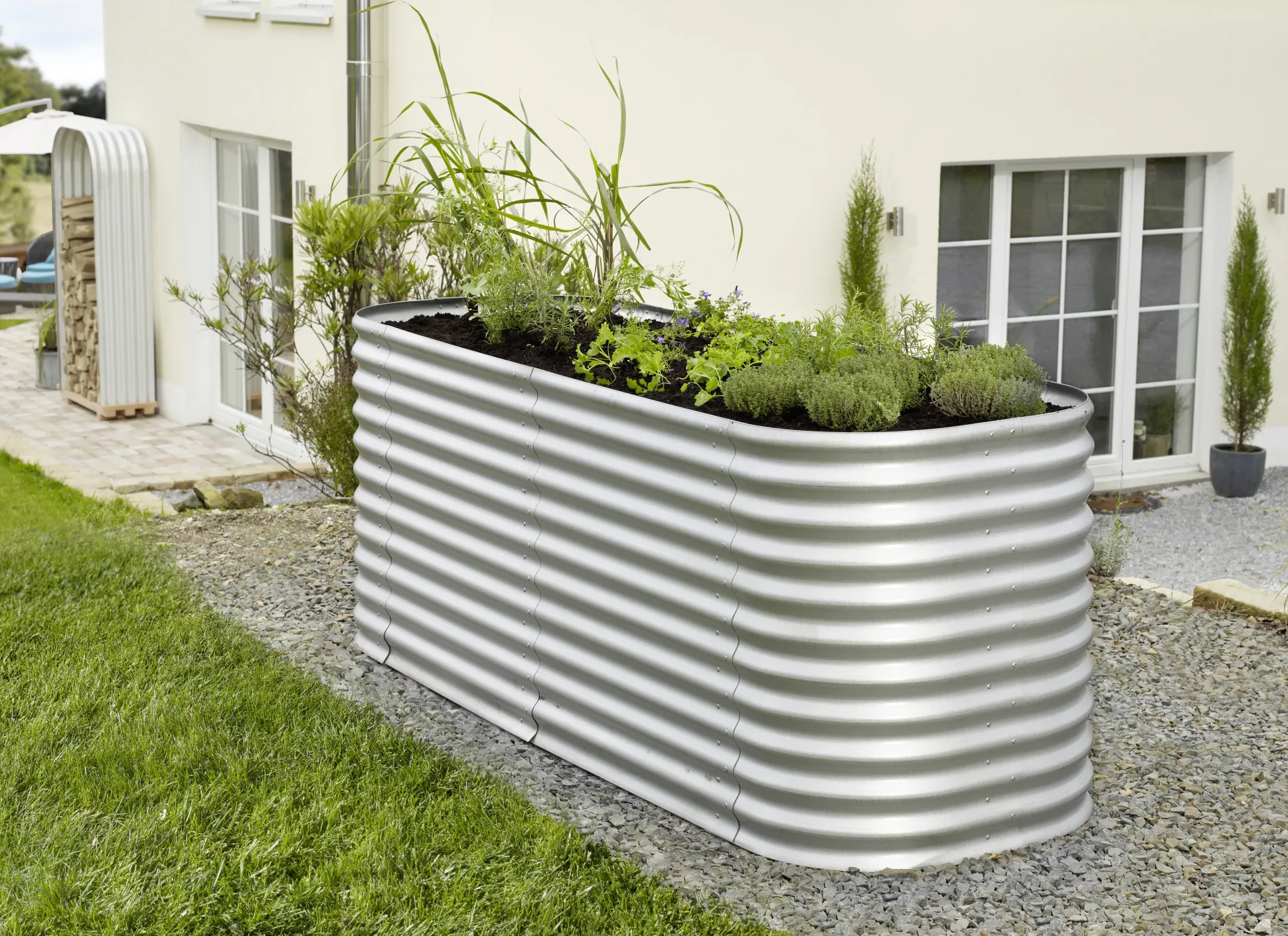 Vitavia Erweiterung Stretched zu Hochbeet 858 80 x 86 cm aluminium