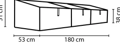 Vitavia Frühbeet Gaia 3X 53 x 180 cm inkl. 3 Dachfenstern