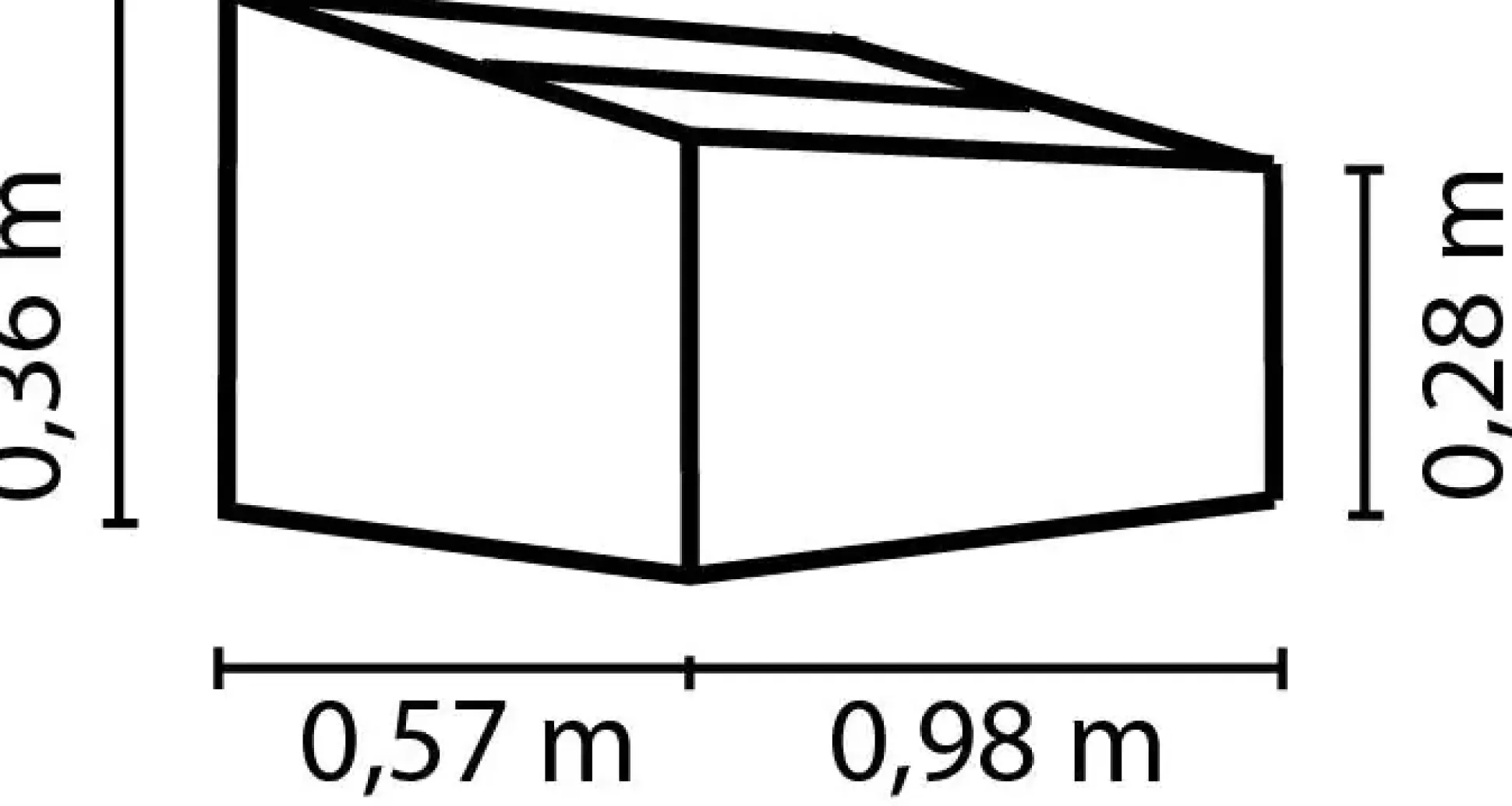 Vitavia Frühbeet Levana 1 57 x 98 cm feige