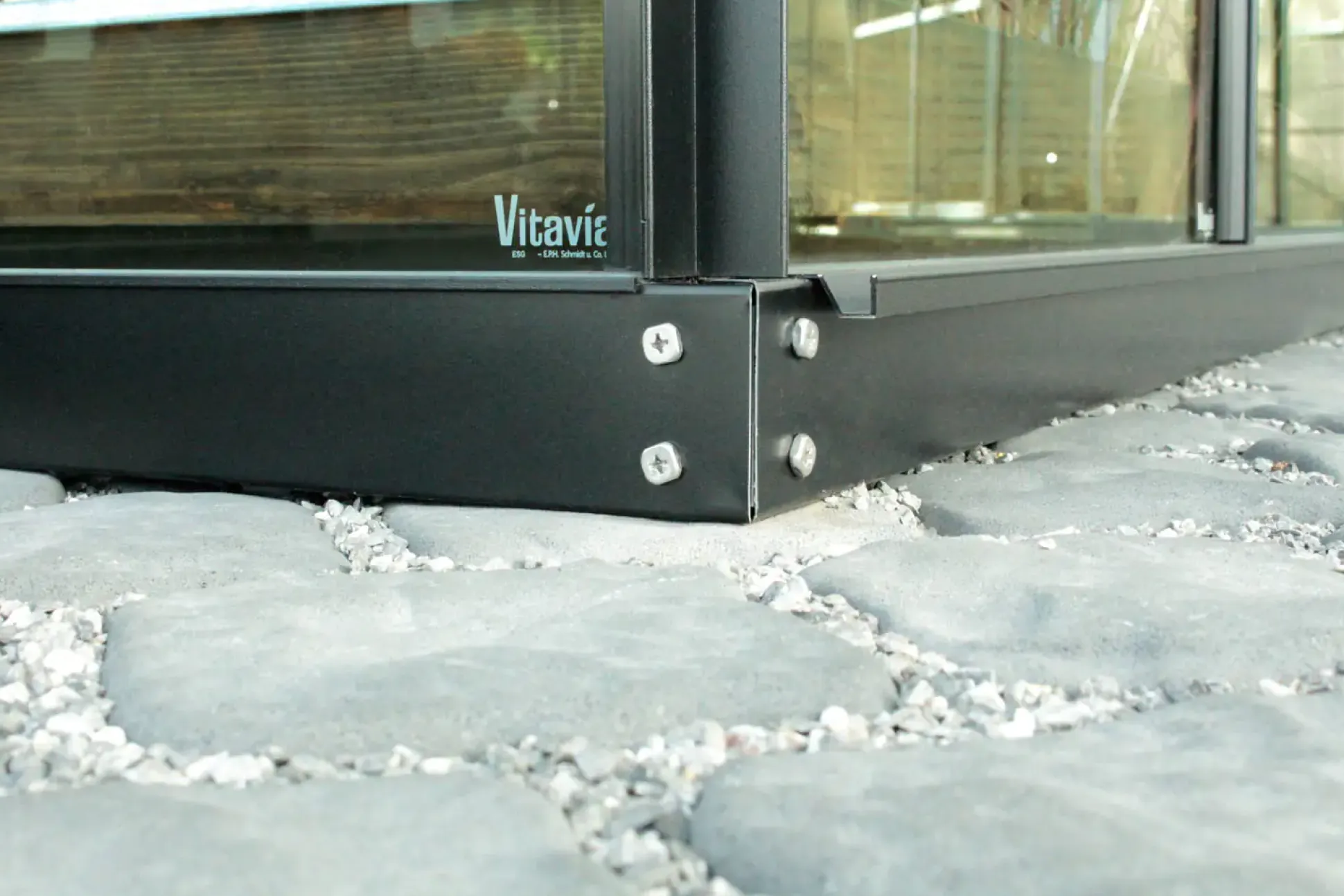 Vitavia Fundamentrahmen 9900 254 x 379 cm schwarz 6 cm hoch
