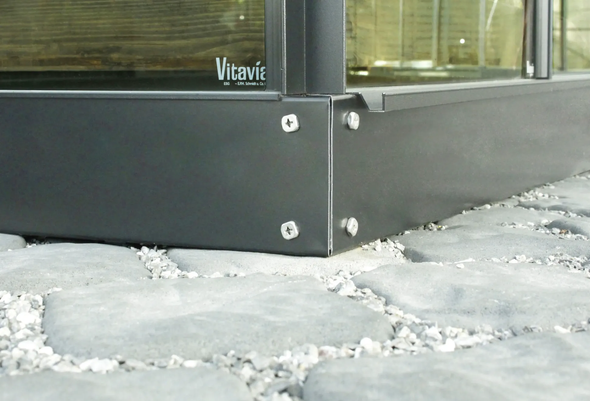 Vitavia Fundamentrahmen 2500 130 x 192 cm schwarz 12,5 cm hoch