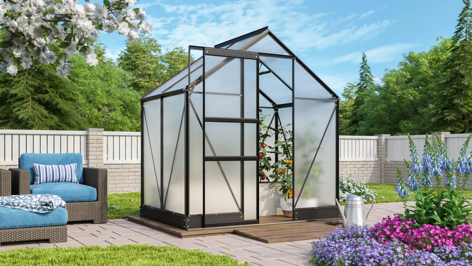 Vitavia Gewächshaus Apollo 2500 195 x 137 cm 4 mm HPK
